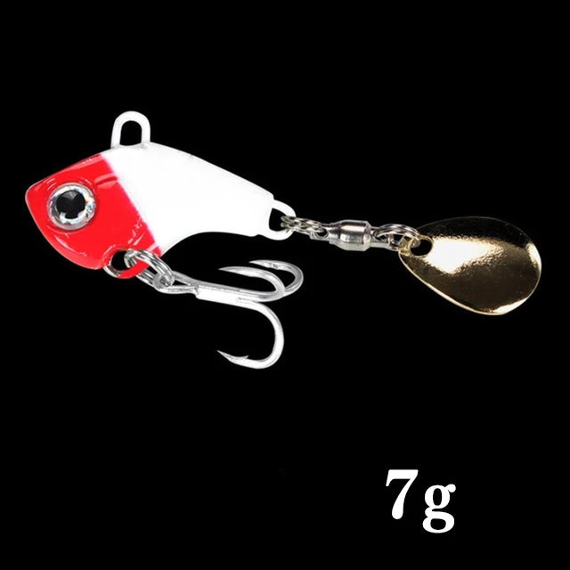 1Pcs Rotating Metal VIB vibration Bait Spinner Spoon Fishing Lures 6g 10g 20g Jigs Trout Winter Fishing Hard Baits Tackle Pesca