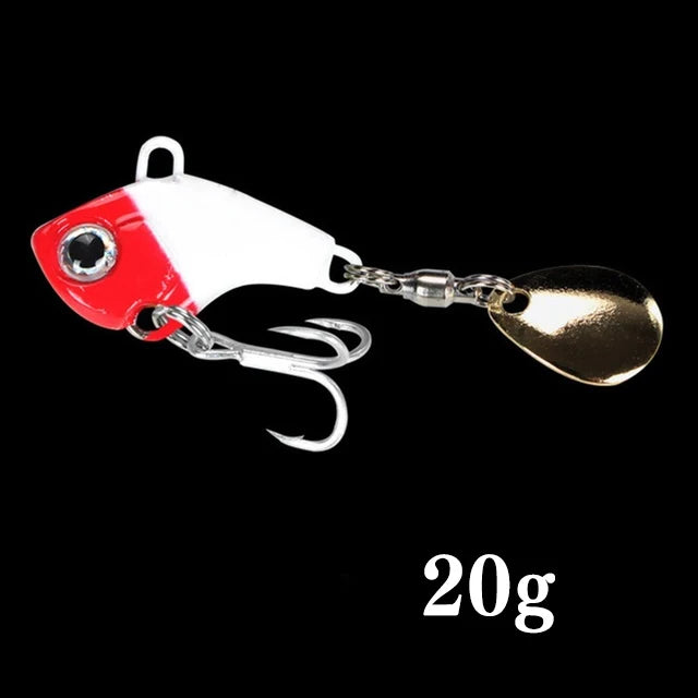 1Pcs Rotating Metal VIB vibration Bait Spinner Spoon Fishing Lures 6g 10g 20g Jigs Trout Winter Fishing Hard Baits Tackle Pesca