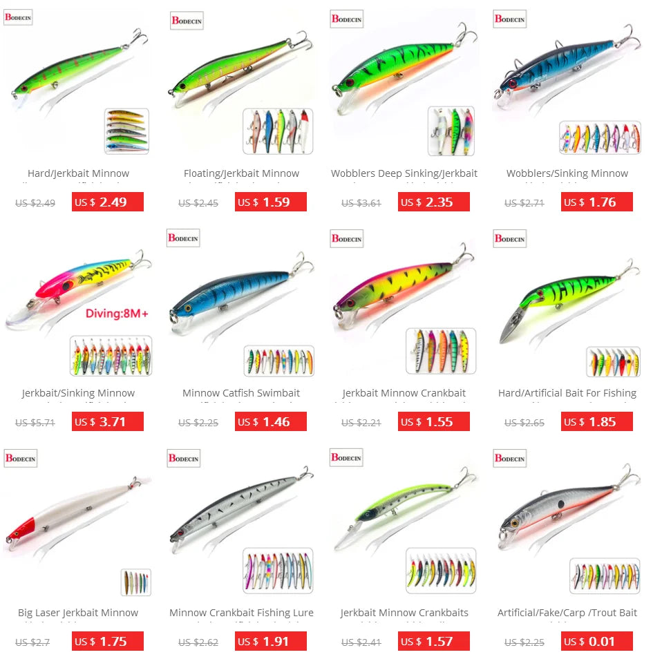 1PCS Sea Bass Hard Fishing Lure 3D Fish Jointed Wobblers Laser Minnow Pike Jerkbait Pesca Crankbaits Artificial Bait Saltwater