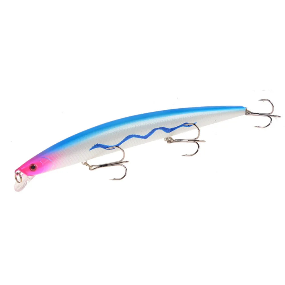 1pcs New Big  Laser Minnow Fishing Lures 18cm/24g Fishing Hard Bait Crankbaits Isca Artificiais Pesca Sea Wobbler Swimming Baits