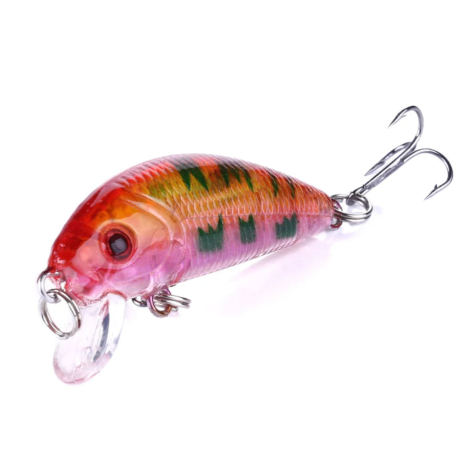 Fishing Lures Minnow 50mm 3.61g Wobbler Artificial Plastic Hard Bait Popper Bass Trout Popper Lure Wobblers For Fishing