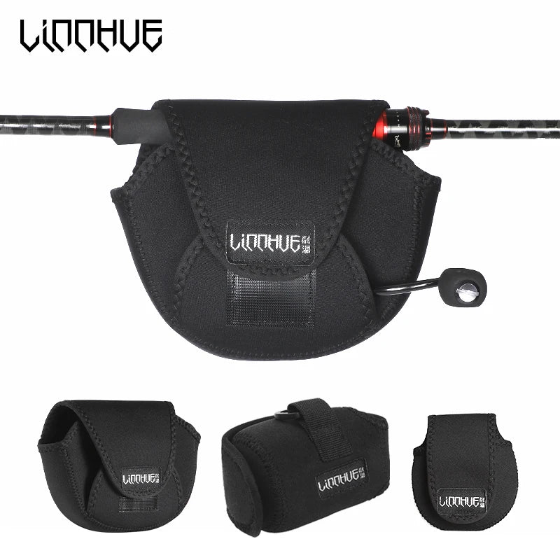 LINNHUE Portable Fishing Reel Bag Pouch Bag Waterproof Protective Case Cover For Spinning Reel Baitcasting Reel Drum Storage Bag