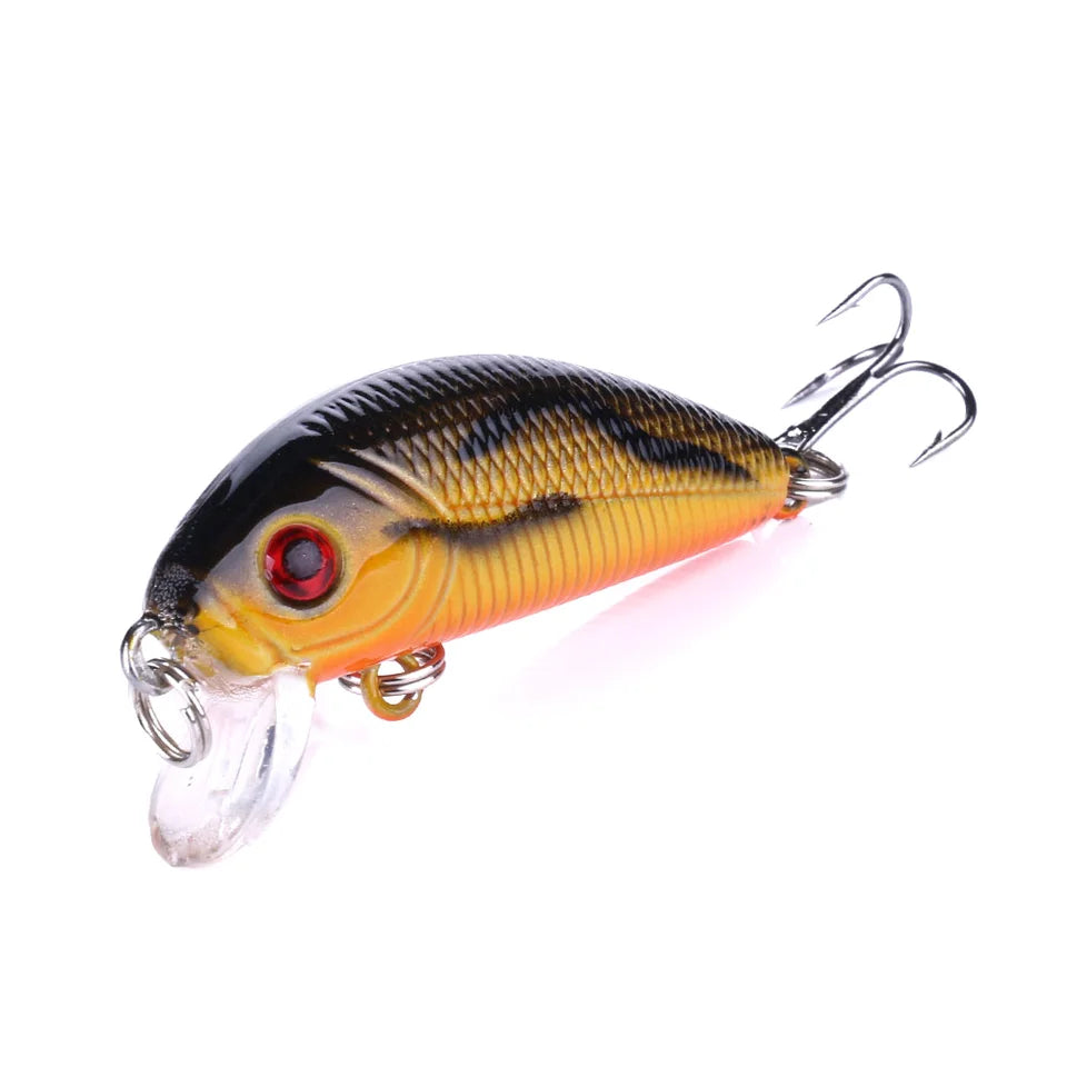 Fishing Lures Minnow 50mm 3.61g Wobbler Artificial Plastic Hard Bait Popper Bass Trout Popper Lure Wobblers For Fishing