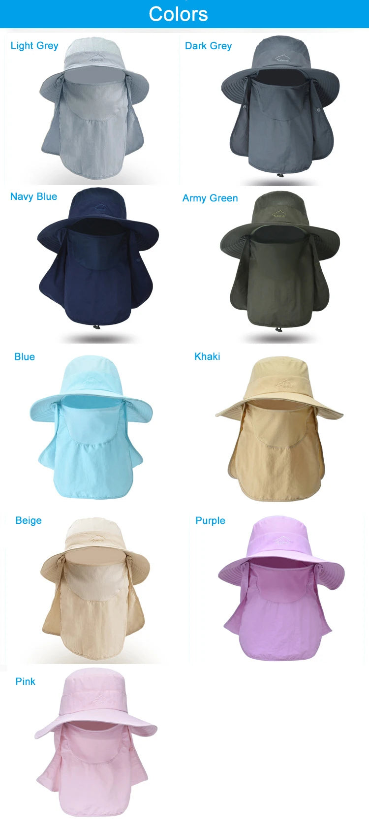 Bucket Hats Sun Hat Sun Protection Spring Summer Waterproof Boonie Hat for Fishing Hiking Garden Safari Beach