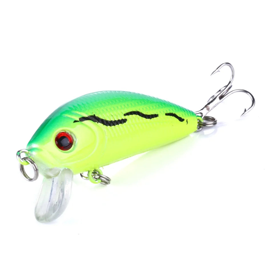 Fishing Lures Minnow 50mm 3.61g Wobbler Artificial Plastic Hard Bait Popper Bass Trout Popper Lure Wobblers For Fishing