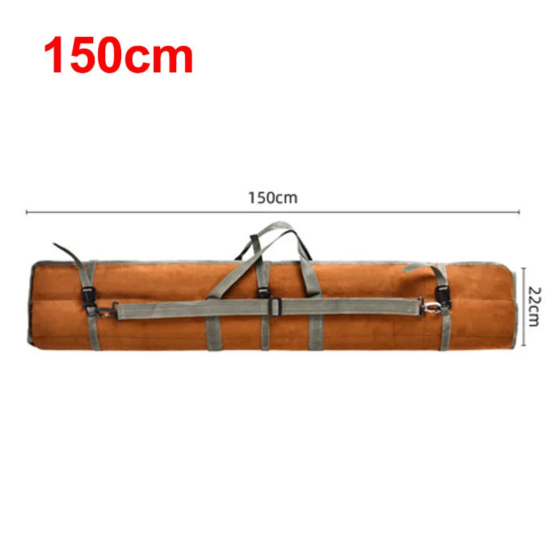 120cm 130cm 150cm Canvas Fishing Bag Waterproof Fishing Rod Umbrella Tackle Gear Storage Case Portable Roll Up Shoulder Bags