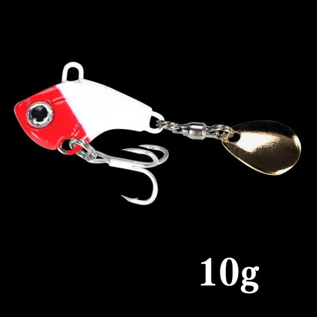 1Pcs Rotating Metal VIB vibration Bait Spinner Spoon Fishing Lures 6g 10g 20g Jigs Trout Winter Fishing Hard Baits Tackle Pesca