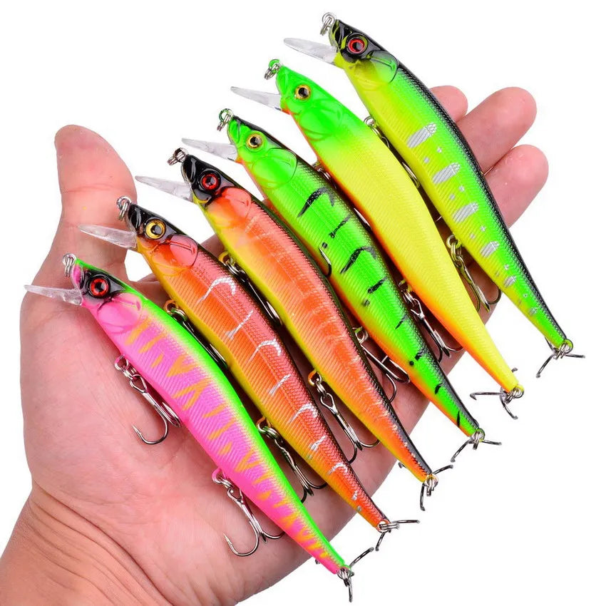 3/5/8Pcs Random Minnow Fishing Lure set High Quality Swimming Bait Wobble Bait Crankbait Artificial Bait