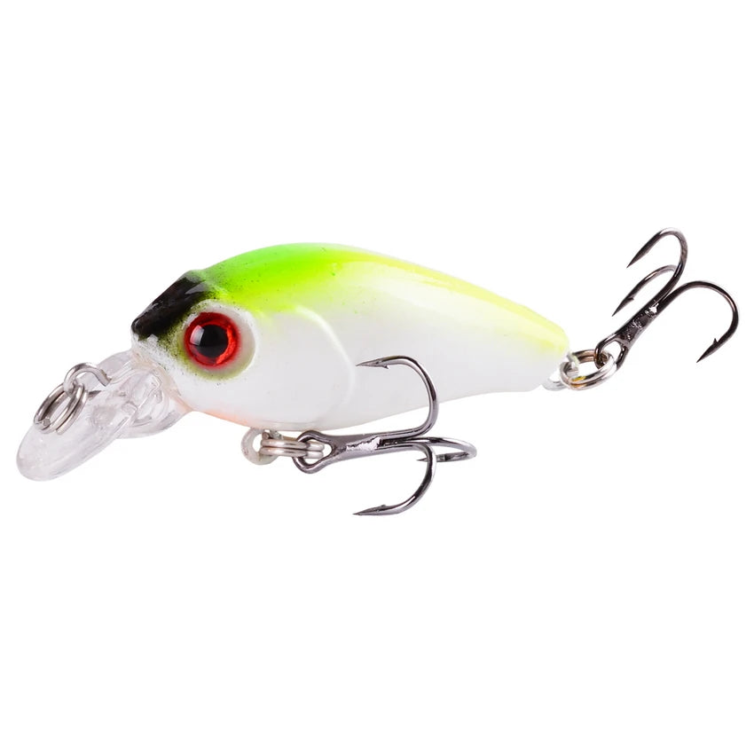 1 PCS Minnow Fishing Lure 45mm 3.8g Crankbait Hard Bait Topwater Artificial Wobbler Bass Japan Fly Fishing Accessories