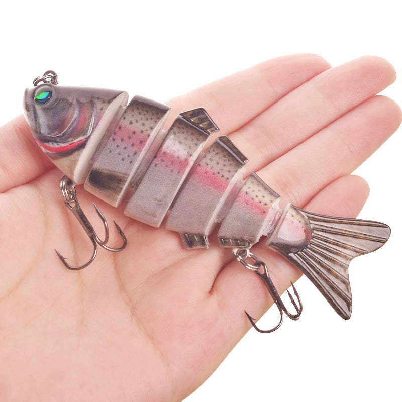 Luminous Fishing Lures For Dropshipping Multi Jointed Swimbait 6 7 Segment Wobblers Pike Tackle for Bass Trout Crankbait Lure