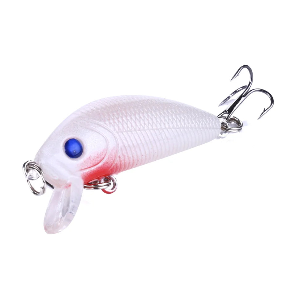 Fishing Lures Minnow 50mm 3.61g Wobbler Artificial Plastic Hard Bait Popper Bass Trout Popper Lure Wobblers For Fishing