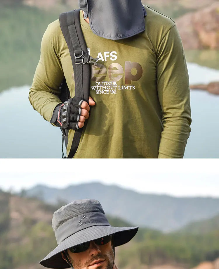 Bucket Hats Sun Hat Sun Protection Spring Summer Waterproof Boonie Hat for Fishing Hiking Garden Safari Beach