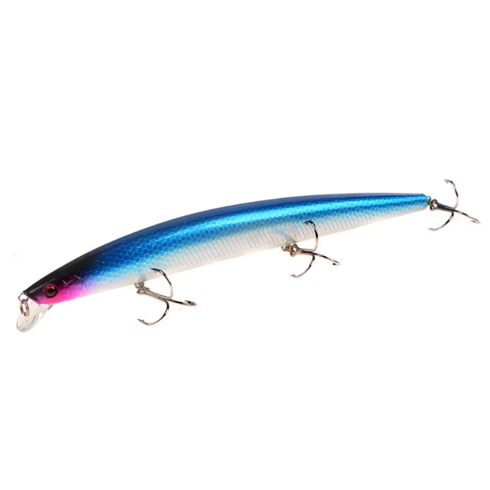 1pcs New Big  Laser Minnow Fishing Lures 18cm/24g Fishing Hard Bait Crankbaits Isca Artificiais Pesca Sea Wobbler Swimming Baits