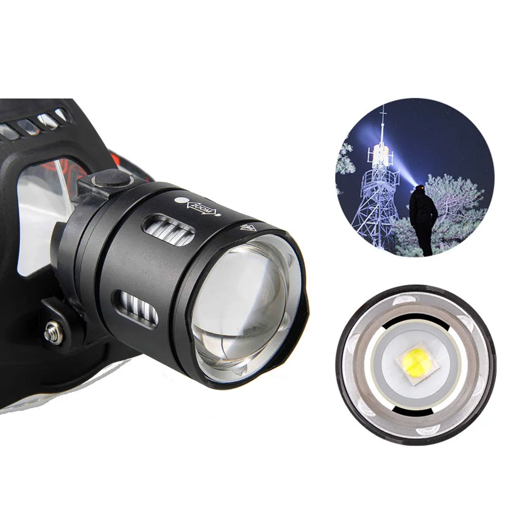 Powerful XHP70.2 XHP50.2 Led Headlamp Headlight Zoom Head Lamp Flashlight Torch 18650 battery USB Rechargeable Fishing Lantern.Night fishing