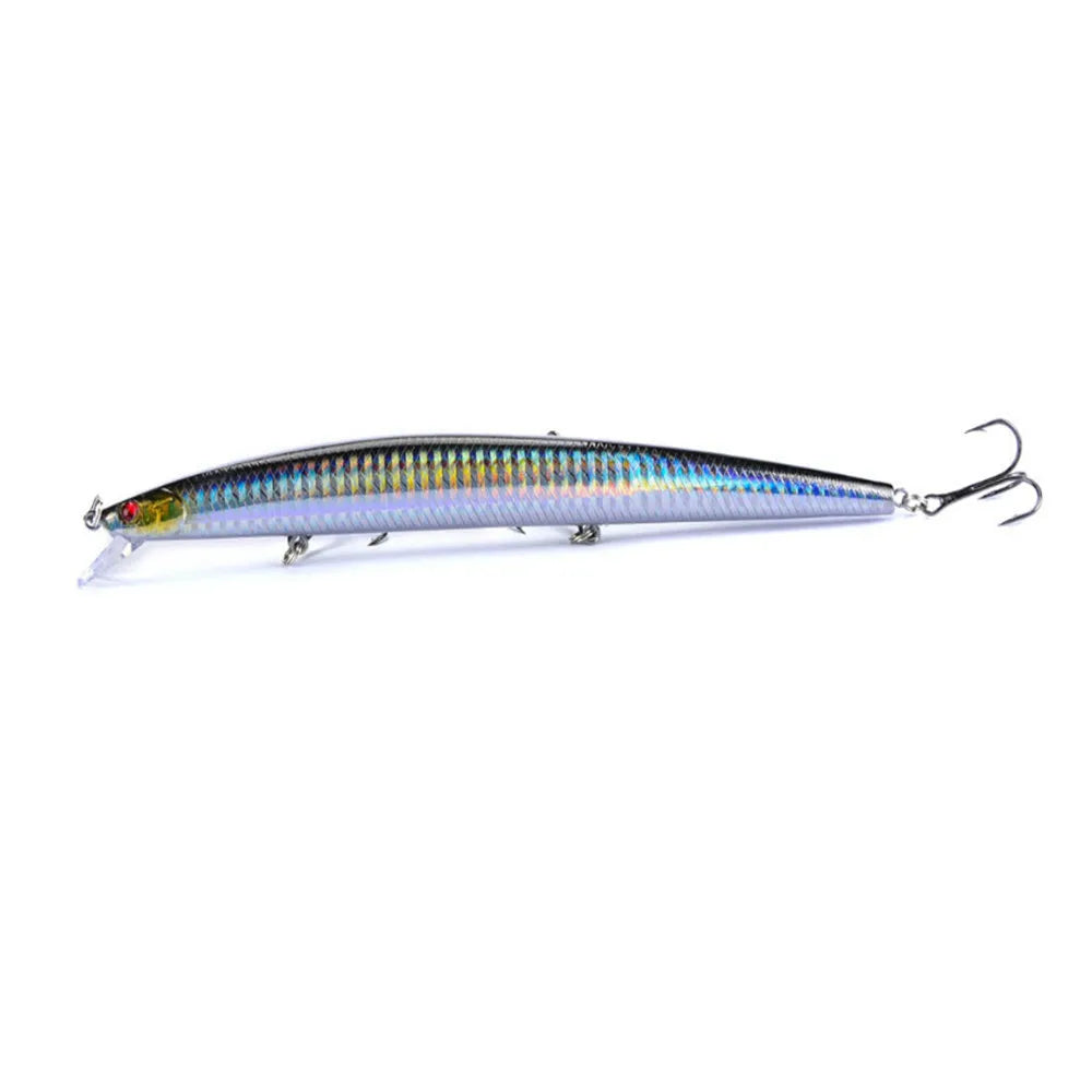 1pcs New Big  Laser Minnow Fishing Lures 18cm/24g Fishing Hard Bait Crankbaits Isca Artificiais Pesca Sea Wobbler Swimming Baits