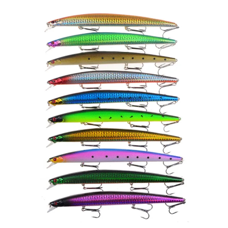 1pcs New Big  Laser Minnow Fishing Lures 18cm/24g Fishing Hard Bait Crankbaits Isca Artificiais Pesca Sea Wobbler Swimming Baits