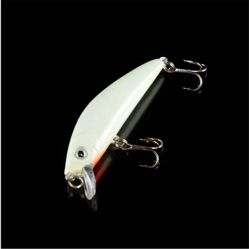 1Pcs 7cm 8g 3D Luminous Night Fishing Baits Minnow Lure With 6# Hooks Isca Artificial Hard Crankbaits Bass Pike Carp Fishing