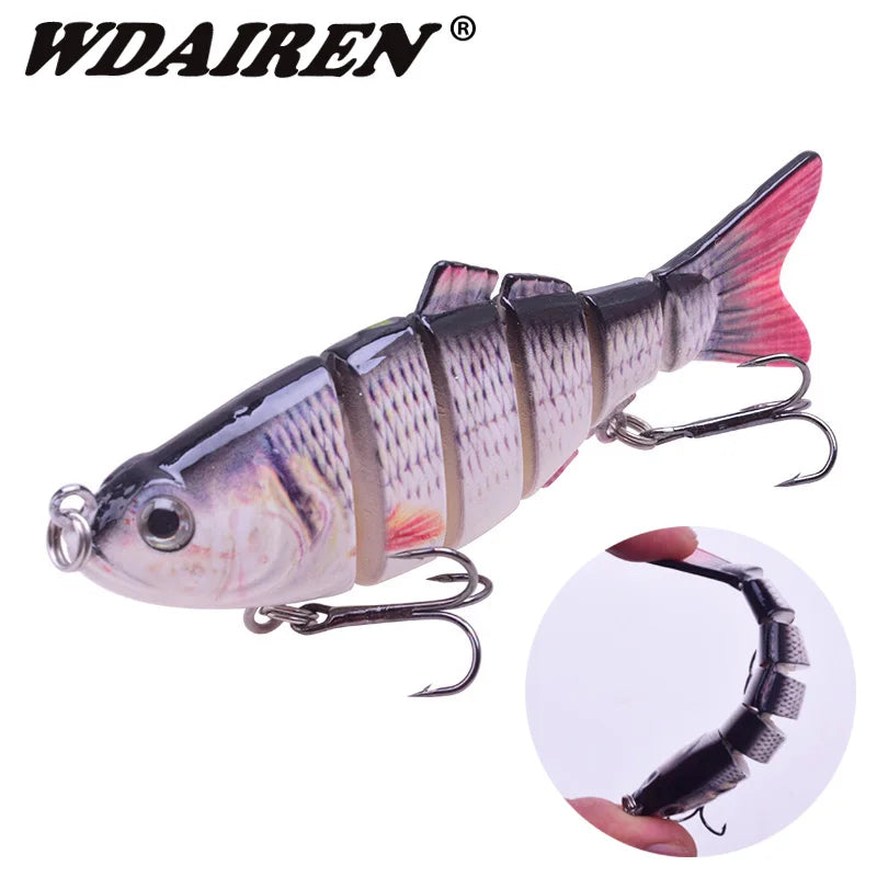 Luminous Fishing Lures For Dropshipping Multi Jointed Swimbait 6 7 Segment Wobblers Pike Tackle for Bass Trout Crankbait Lure