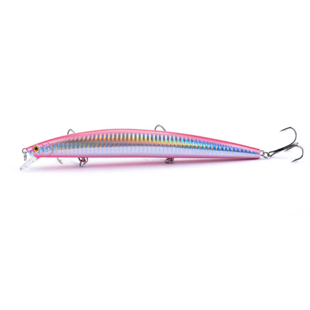 1pcs New Big  Laser Minnow Fishing Lures 18cm/24g Fishing Hard Bait Crankbaits Isca Artificiais Pesca Sea Wobbler Swimming Baits