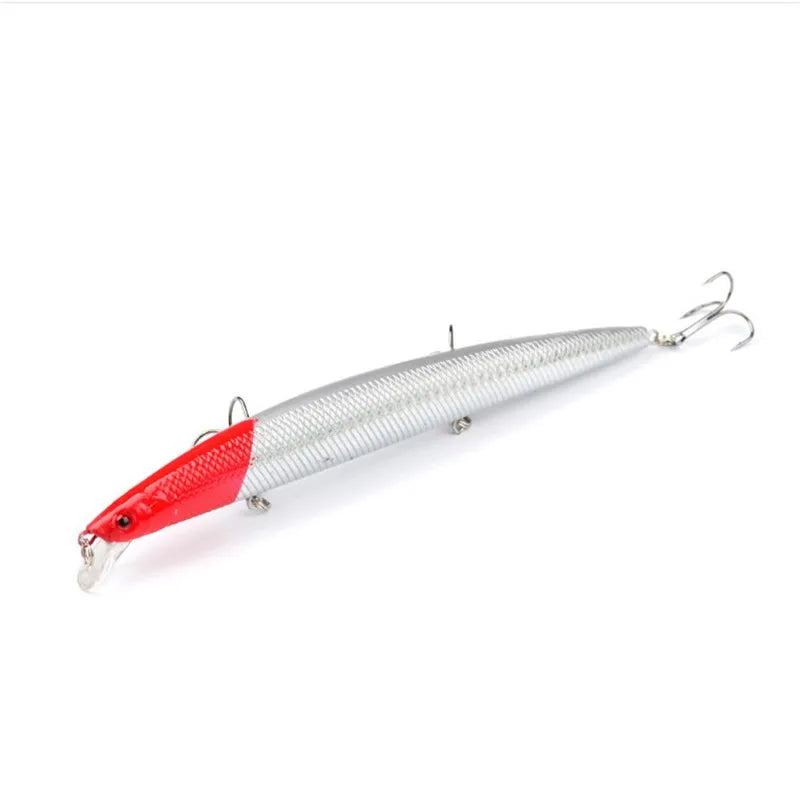 1pcs New Big  Laser Minnow Fishing Lures 18cm/24g Fishing Hard Bait Crankbaits Isca Artificiais Pesca Sea Wobbler Swimming Baits