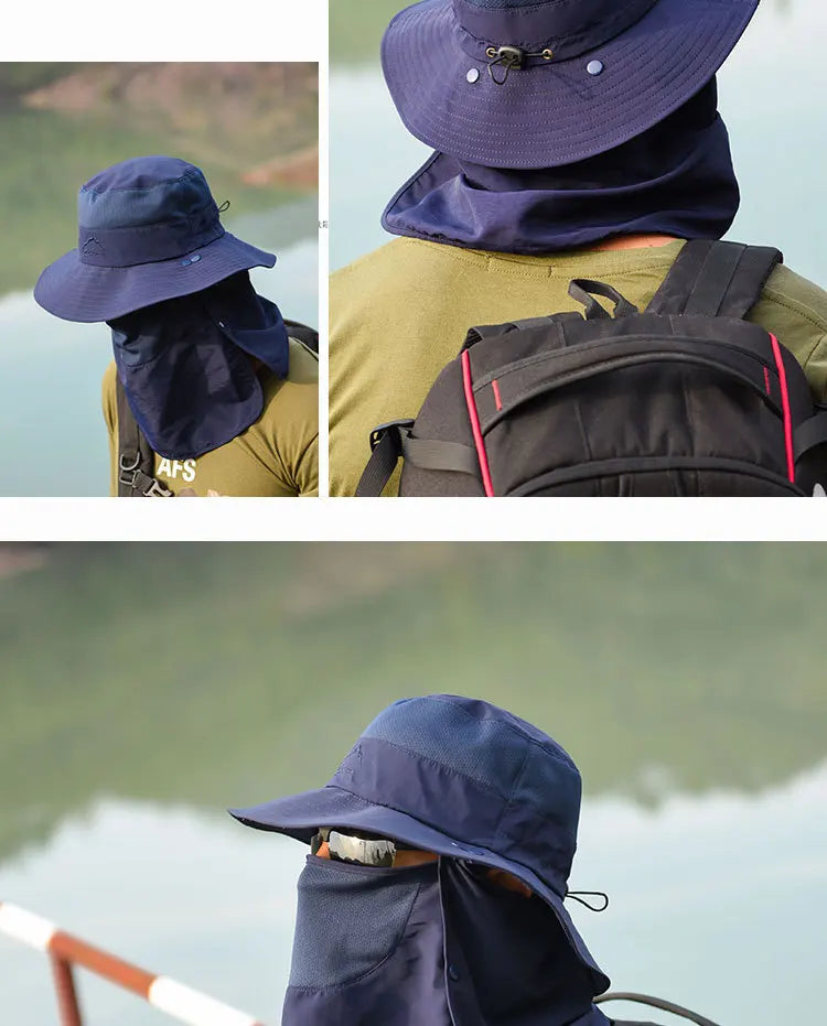 Bucket Hats Sun Hat Sun Protection Spring Summer Waterproof Boonie Hat for Fishing Hiking Garden Safari Beach