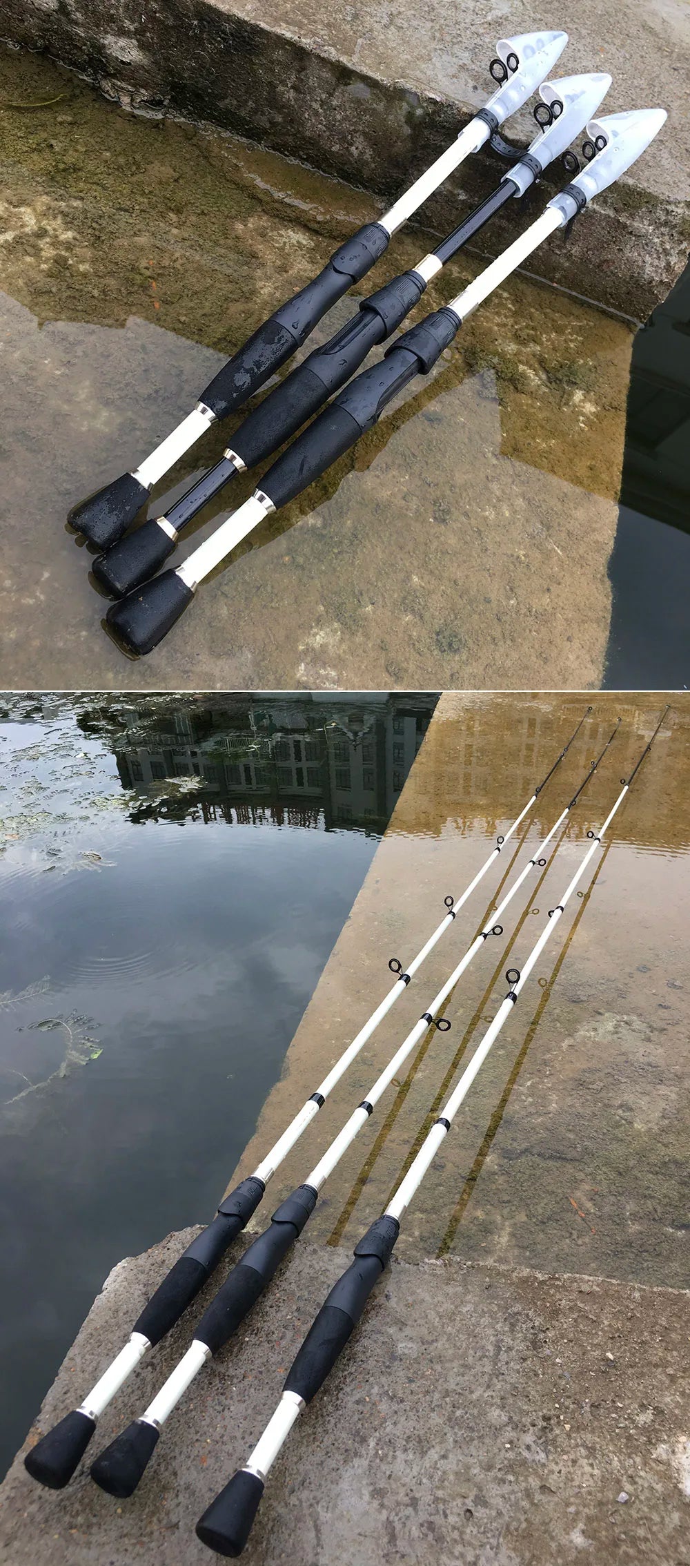 Combo Fishing Rod + Reel Ghotda 1.6-2.4M Telescopic High Speed Reel DC1000/2000/3000/4000Series