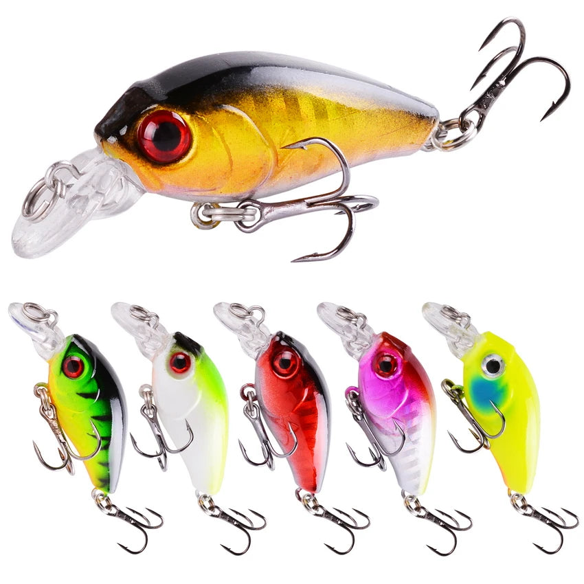 1 PCS Minnow Fishing Lure 45mm 3.8g Crankbait Hard Bait Topwater Artificial Wobbler Bass Japan Fly Fishing Accessories