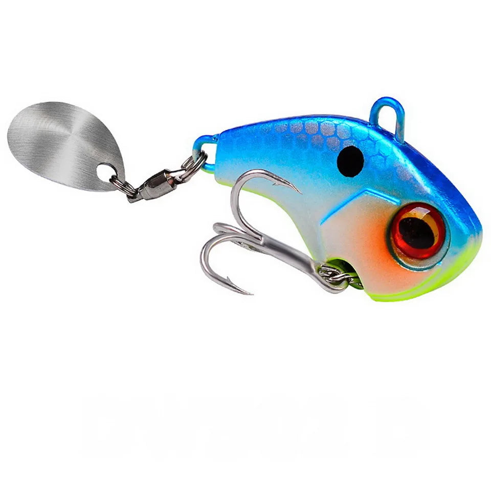 Fishing Lures Wobble Rotating Metal Vib Vibration Bait Winter Fishing 6g 15g 28g Artificial Hard Baits Spinner Spoon Lure Pesca