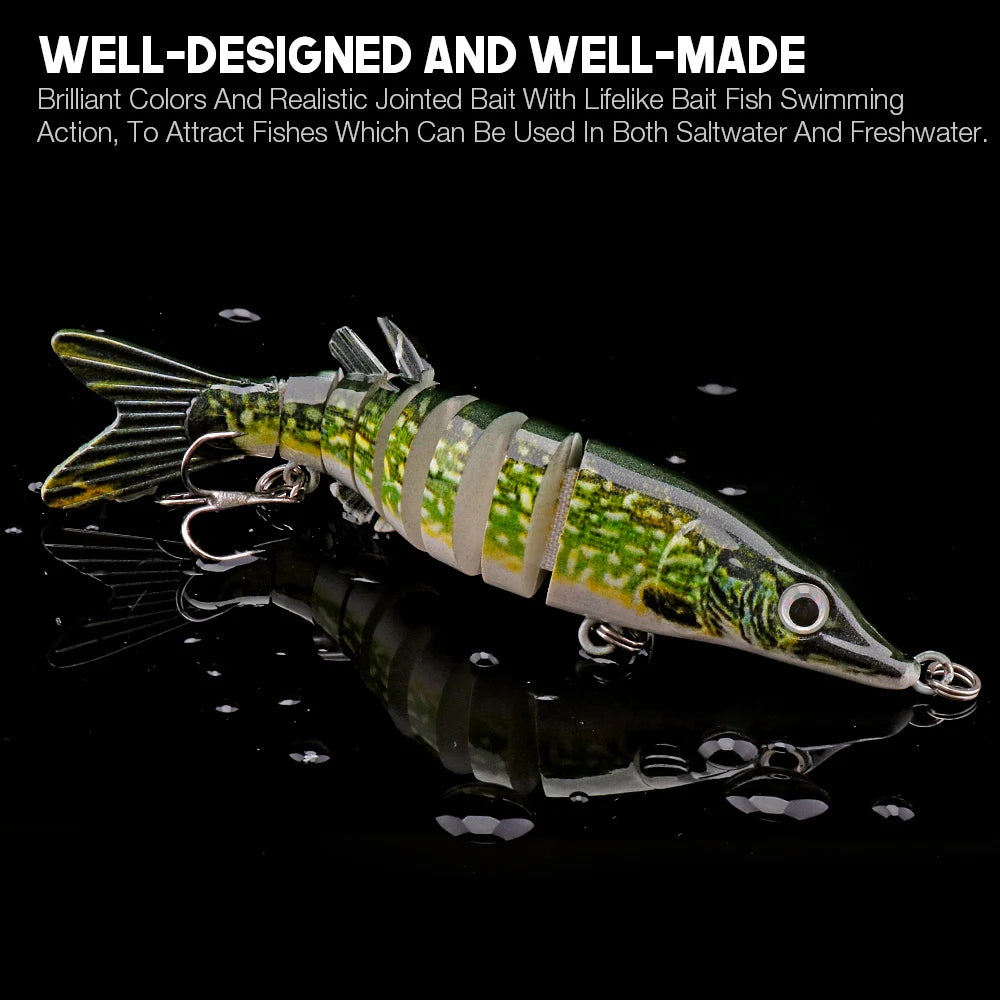 VTAVTA 10cm 8.7g Mini Pike Wobbler For Pike Crankbaits Fishing Lures Sinking Swimbait Artificial Bait For Fishing Tackle Lure