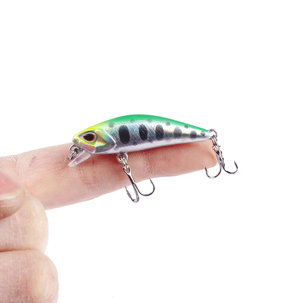 1pcs Mini Minnow Fishing Lures Wobblers 4.5cm 3.5g Sinking Artificial Plastic Hard Bait Crankbait Jerkbait Pesca Bass Tackle