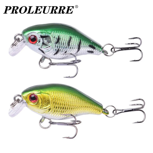 1Pcs Crankbait Minnow Fishing Lure 45mm 4g Wobblers Artificial Hard Bait Floating Sea Bass Lure Plastic Fish Fishing Tackle