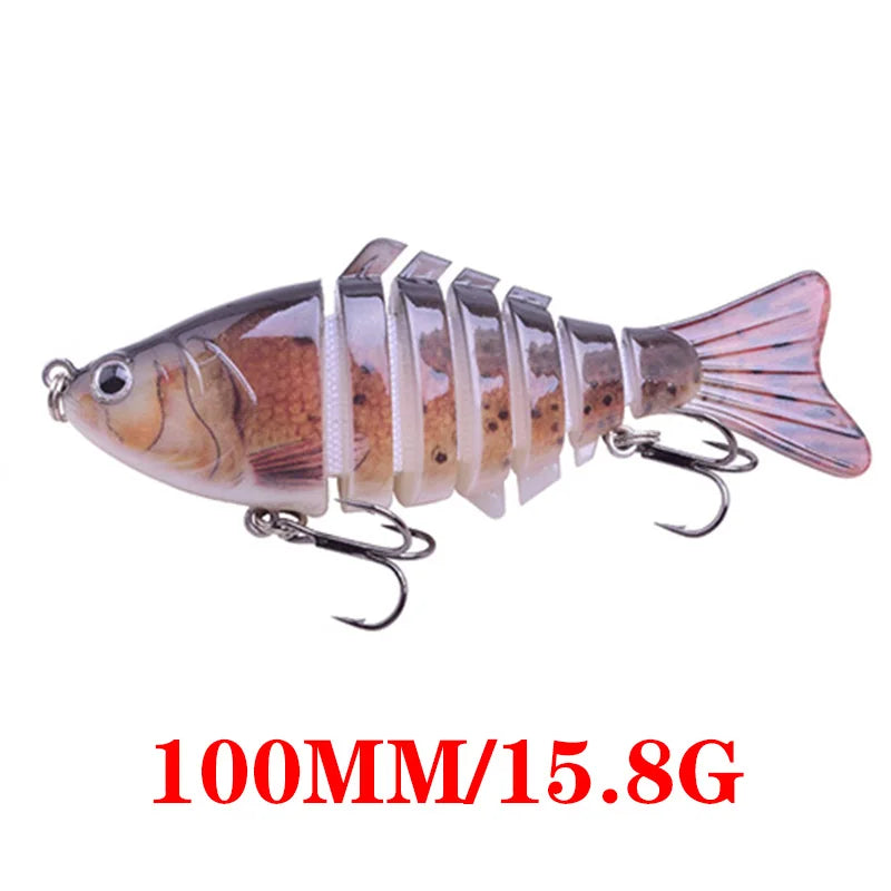 Luminous Fishing Lures For Dropshipping Multi Jointed Swimbait 6 7 Segment Wobblers Pike Tackle for Bass Trout Crankbait Lure