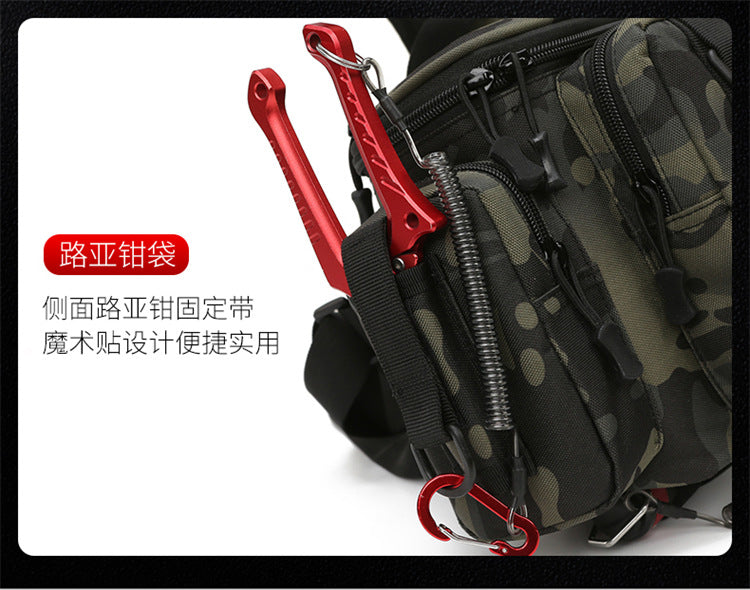 Luya Bag Double Shoulder Single Shoulder Back Waterproof Multi-functional Fishing Outdoor Equipment Fishing Gear Bag