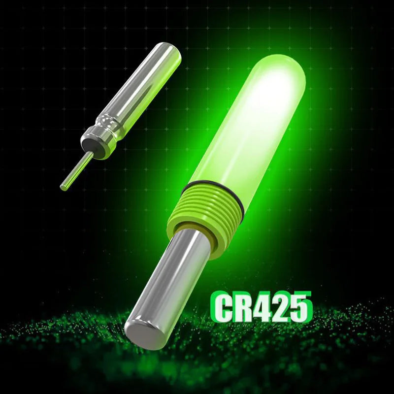 2PCS LED Fishing Luminous Light Stick With CR425 Battery USB Charging Kit Fish Rod Bite Alarm Night Fishing Bobber Pesca Tackle. Night fishing