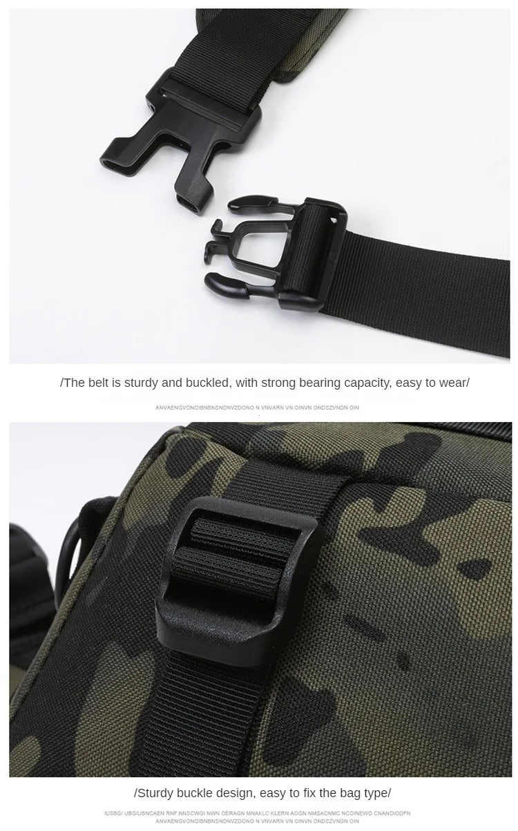 Fishing Chest Waist Bag Tactical Outdoor Travel Sports EDC Fishing Lure Bags Hunting Camping Hiking Cycling Pack Molle Pouch