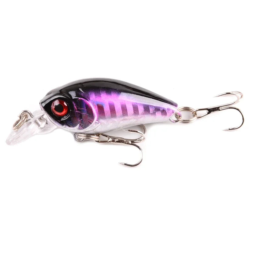 1 PCS Minnow Fishing Lure 45mm 3.8g Crankbait Hard Bait Topwater Artificial Wobbler Bass Japan Fly Fishing Accessories