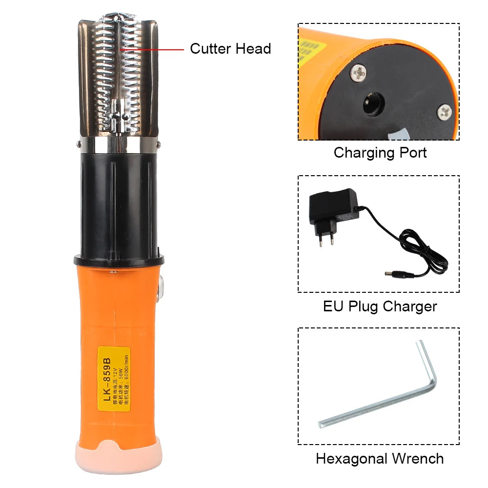 NICEYARD 6000 RPM EU Plug Kitchen Tools Fish Scale Planer Seafood Tools Electric Fish Scaler Fishing Scalers Scraper