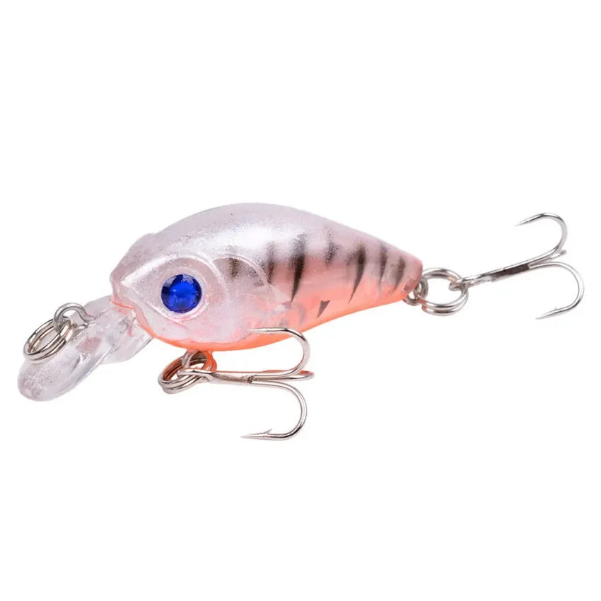 1 PCS Minnow Fishing Lure 45mm 3.8g Crankbait Hard Bait Topwater Artificial Wobbler Bass Japan Fly Fishing Accessories