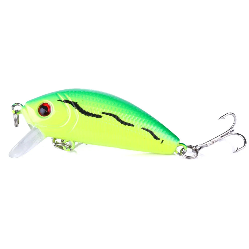 Fishing Lures Minnow 50mm 3.61g Wobbler Artificial Plastic Hard Bait Popper Bass Trout Popper Lure Wobblers For Fishing