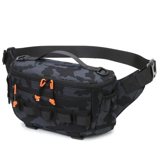 Fishing Chest Waist Bag Tactical Outdoor Travel Sports EDC Fishing Lure Bags Hunting Camping Hiking Cycling Pack Molle Pouch