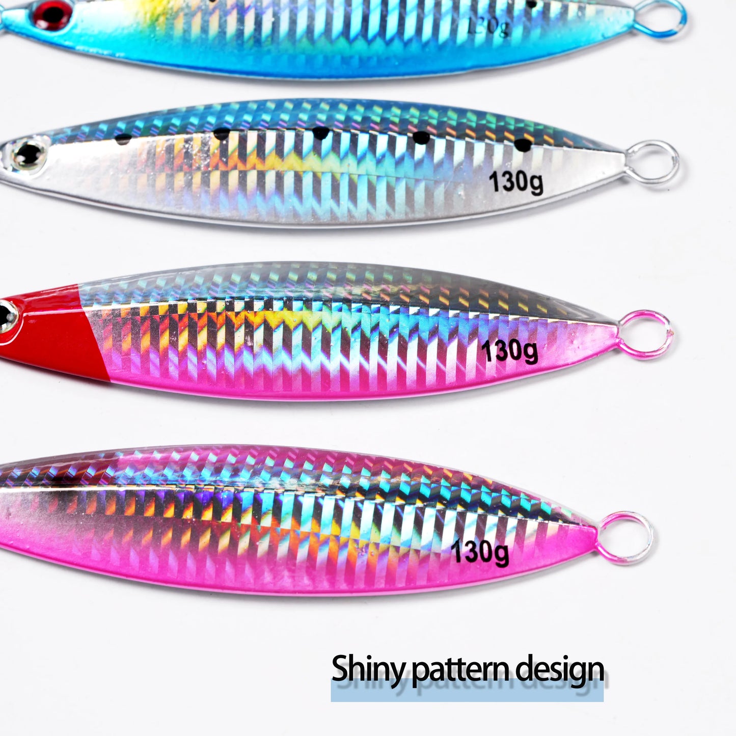 Metal Jig 3D Print 130g Crankbait Shore Casting Sea Bass Trolling Spoon Hard Fishing Lure Laser Body Shiny  Fishing Tackles