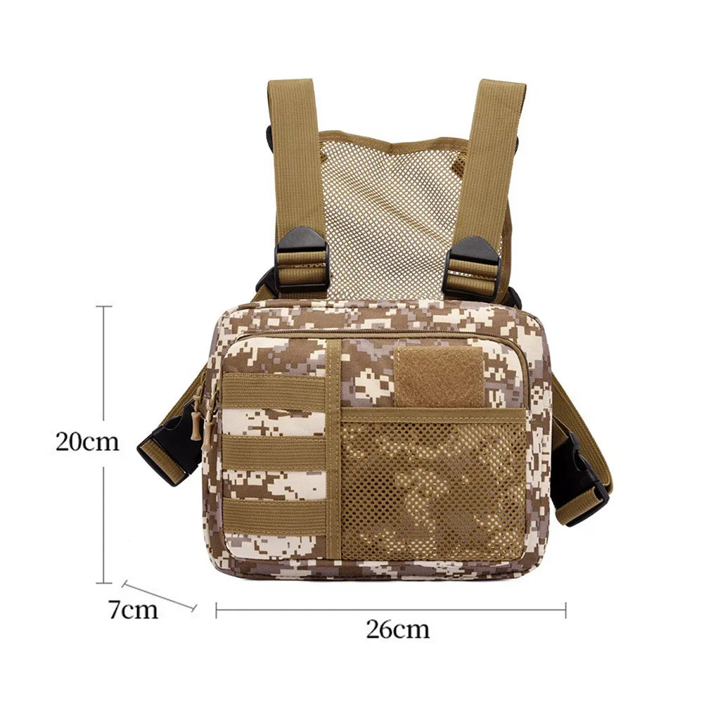 Fishing Chest Bag Men's Tactical Bags Chest Rig Packs Molle Nylon Climbing Camping Backpacks Outdoor Travel Vest anny Pack