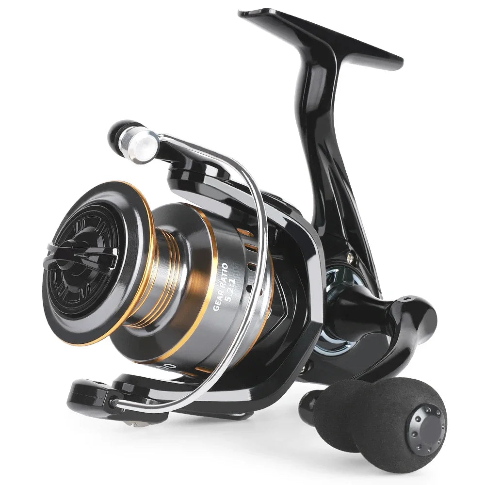 Professional Ultra Light 1000~7000 5.2:1 Gear Ratio,26LB Max Drag CNC Metal Spool Spinning Fishing Reel For Freshwater Saltwater