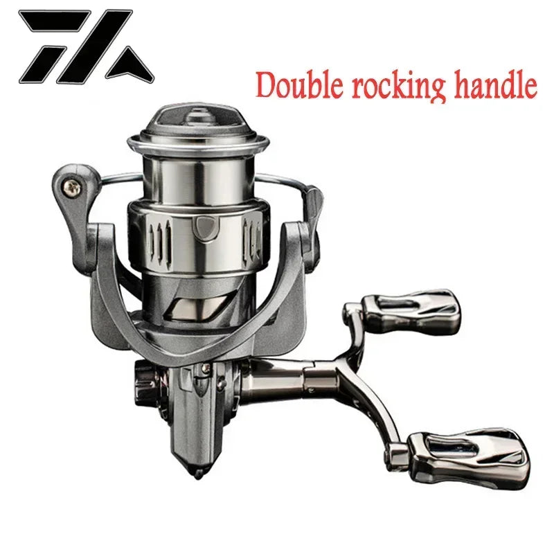 VWVIVIDWORLD 2500-6000 Series，5.2:1Gear Ratio, 8KG Max Drag, CNC Metal Doublel Rocker,Spinning Fishing Reel,For Freshwater Saltw