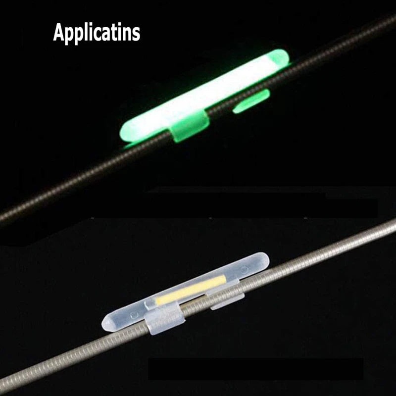 New 2.2-4.5mm Night Fishing Float Rod Lights Dark Glow Stick Useful Fishing Fluorescent Light Glow sticks Accessories 100/50PCS. Night fishing