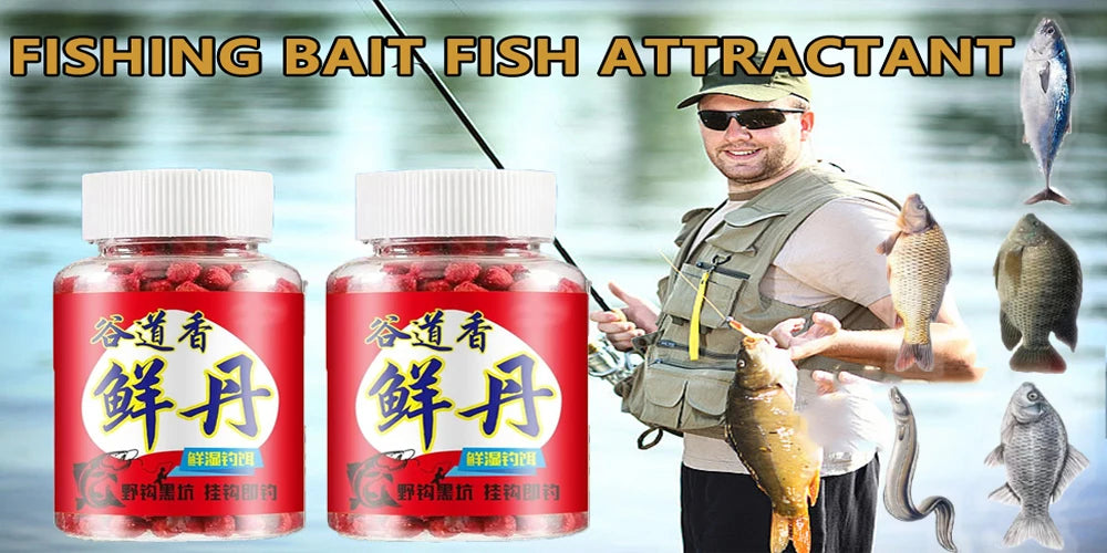 60ML Liquid Blood Worm Scent Fish Attractant Concentrated Red Worm Liquid Fish Bait Additive Perch Catfish Fishing Accessories