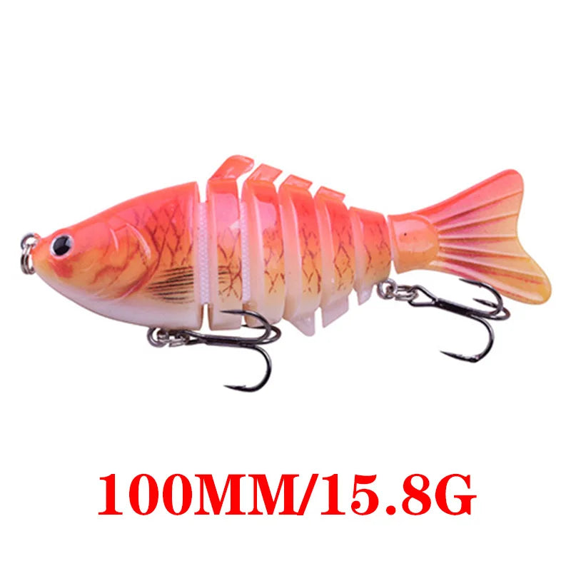 Luminous Fishing Lures For Dropshipping Multi Jointed Swimbait 6 7 Segment Wobblers Pike Tackle for Bass Trout Crankbait Lure