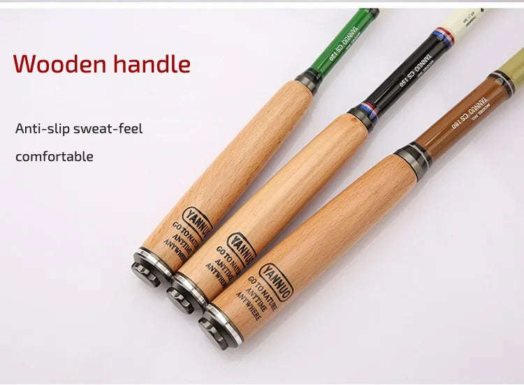 1.2M 1.5M 1.8M Fishing Rod Ultra-Short Section Shrinkage 23cm Super Light and Super Hard Carbon Pole Rod Pocket Mini Rod