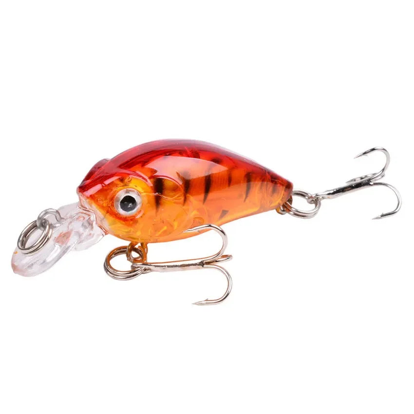 1 PCS Minnow Fishing Lure 45mm 3.8g Crankbait Hard Bait Topwater Artificial Wobbler Bass Japan Fly Fishing Accessories