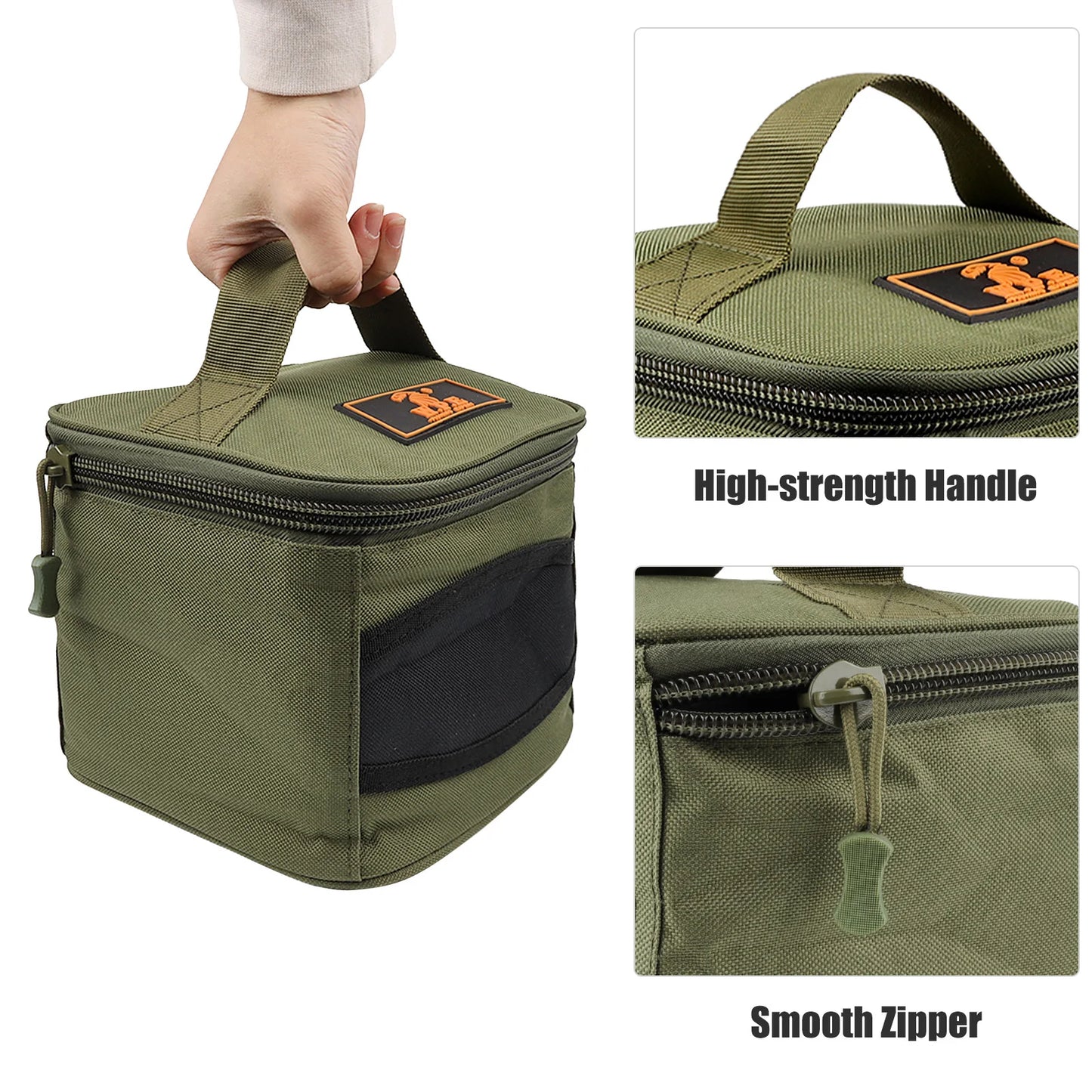 Fishing Reel Storage Bag Carrying Case Oxford Cloth Reel Lure Gear Carrying Case for 500-10000 Series Spinning Fishing Reels